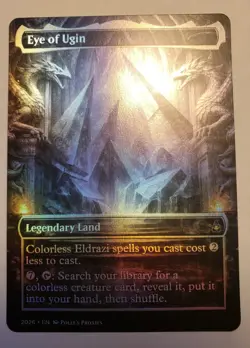 Eye of Ugin FOIL PROXY Card (FOIL ERROR) with Custom Fantasy Art Design - Image 2