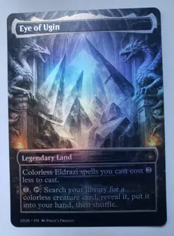 Eye of Ugin FOIL PROXY Card (FOIL ERROR) with Custom Fantasy Art Design - Image 3