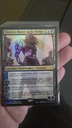 Wizards of the Coast Tezzeret, Master of the Bridge Foil Promo MTG 275/264 - Image 1