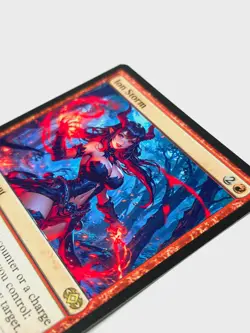 ALTERED - MTG Double Masters R Ion Storm - WAIFU Layered with vinyl - Image 4