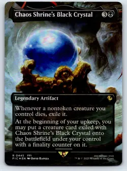Chaos Shrine's Black Crystal (Borderless) #445 - FIC - Foil - NM - R - Image 1