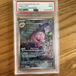 Pokemon TCG 2023 Paldea Evolved Tinkatuff 217/193 IR Holo PSA 9 - Image 1