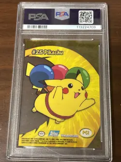 2000 TOPPS Pokemon TV Animation Pikachu #PC1 PSA 10 - Image 2