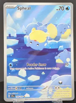 Pokemon Spheal #199/191 English Surging Sparks Illustration Rare - Image 1