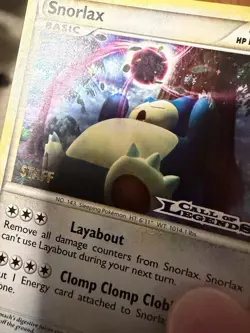 2011 Pokemon Call of Legends Snorlax Promos Staff Prerelease #33/95 - Image 3