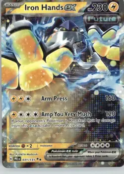 Iron Hands ex 031/131 Holo Double Rare Prismatic Evolutions Pokemon Holo NM - Image 1