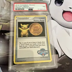 Pokemon 2007 Pikachu Promo - Victory Medal - Spring Battle Road - PSA 7 - Image 2