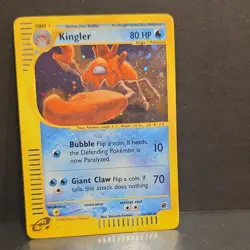 The Pokemon Company Kingler 015/165 Expedition Holo Rare 80HP Stage 1 ENG - Image 1