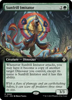 MTG Sunfrill Imitator 62 Rare Extended Art The Lost Caverns of Ixalan Commander - Image 1