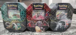 Pokemon TCG Scarlet&Violet Paldean Fates Collector Tin Set (3 Of Them) (Sealed) - Image 1
