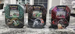 Pokemon TCG Scarlet&Violet Paldean Fates Collector Tin Set (3 Of Them) (Sealed) - Image 2