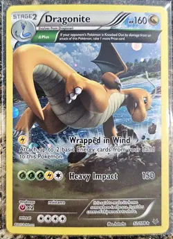 Pokemon 2015 Roaring Skies Dragonite 52 Cosmos Holo NM - Image 1