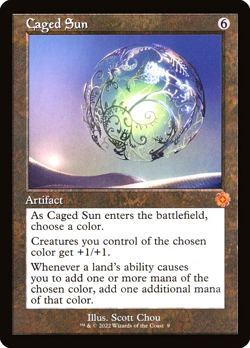 MTG Caged Sun 9 Mythic Foil The Brothers' War Retro Artifacts - Image 1