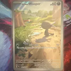 The Pokemon Company Paldean Wooper 102/094 Phantasmal Flames Holo IR 60 HP EN - Image 1