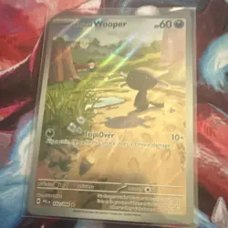 The Pokemon Company Paldean Wooper 102/094 Phantasmal Flames Holo IR 60 HP EN - Image 3