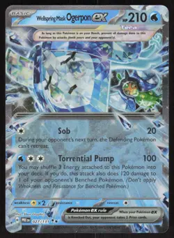 Wellspring Mask Ogerpon ex 027/131 Holo Prismatic Evolutions Pokemon NM - Image 1