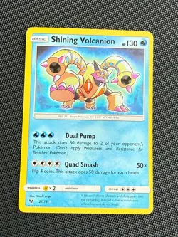Pokemon Shining Volcanion Ultra Rare 27 - 2017 Shining Legends NM - Image 1
