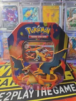 🔥🔥🔥Pokemon TCG: Mega Charizard X EX Tin Brand New Factory Sealed🔥🔥🔥 - Image 1