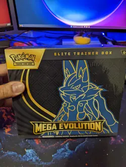 Pokemon Mega Evolution Elite Trainer Box ETB Lucario Art Brand New Sealed - Image 1