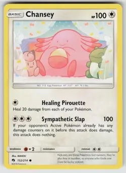 Chansey 152/214 Common Lost Thunder Pokemon Near Mint - Image 1