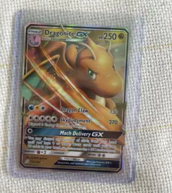 Pokemon TCG Dragonite GX Full Art Holo Ultra Rare 152/236 Unified Minds Eng - Image 1