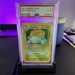 Wizards of the Coast 1999 Pokemon Venusaur Base Set Holo 15/102 English PSA 6 - Image 1