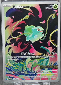 Bulbasaur Stamped Sealed Promo Box Topper Pokemon Mega Evolutions 133/132 - Image 1
