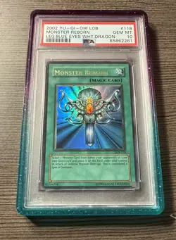 Yugioh Monster Reborn PSA 10 LOB-118 Ultra Rare Unlimited FADED - Image 1