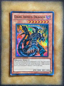 Yugioh Dark Armed Dragon CT07-EN016 Super Rare Limited Edition MP - Image 1