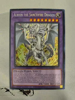 Albion the Sanctifire Dragon MP24-EN082 Prismatic Secret Rare Yu-Gi-Oh! - Image 1