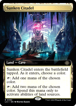 MTG Sunken Citadel 392 Rare Foil Extended Art The Lost Caverns of Ixalan - Image 1