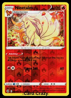 Ninetales 031/264 - Fusion Strike - Reverse Holo Pokemon Card - Light Play (LP) - Image 1
