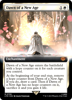 MTG Dawn of a New Age 758 Mythic Surge Foil Extended Art The Lord of the Rings - Image 1