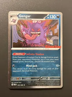 Pokemon TCG: Perfect Order - Gengar 50/88 GAMESTOP EXCLUSIVE RARE PROMO CARD - Image 1