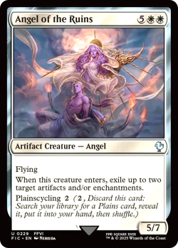 MTG Angel of the Ruins 229 Surge Foil Final Fantasy Commander - Image 1