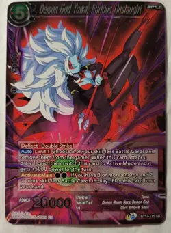 Demon God Towa Furious Onslaught Dragon Ball Super Card Ultimate BT17 115 SR - Image 1