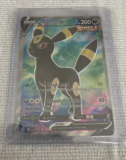 Pokemon TCG Umbreon v Full Art Ultra Rare Holo Card 188/203 PRICE DROP - Image 1
