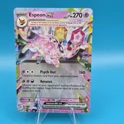 Pokemon TCG Espeon EX Double Rare Prismatic Card 034/131 - Image 1