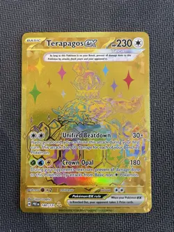 Prismatic Evolutions | Terapagos ex #180/131 | Hyper Rare Gold Card - Image 1