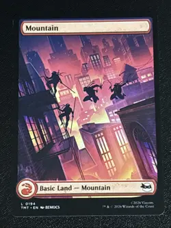 MTG Teenage Mutant Ninja Turtles Mountain Full Art 0194 NM - Image 1