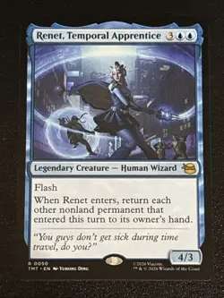 MTG Teenage Mutant Ninja Turtles Renet, Temporal Apprentice 0050 NM Rare - Image 1