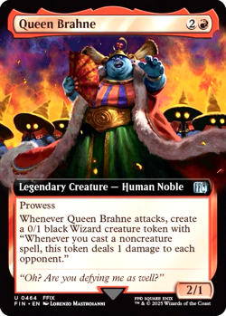 MTG Queen Brahne 464 Foil Extended Art Final Fantasy - Image 1