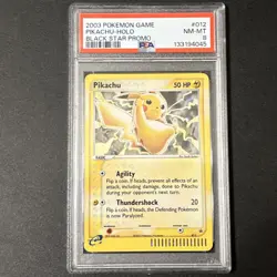 Pokemon Pikachu Black Star Promo #012 Holo PSA 8 2003 English - Image 2