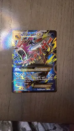 Pokemon M Mega Gyarados EX Full Art Ultra Rare Card 115/122 XY Breakpoint - Image 1