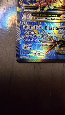 Pokemon M Mega Gyarados EX Full Art Ultra Rare Card 115/122 XY Breakpoint - Image 3