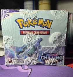 Sealed Pokemon TCG Chilling Reign Booster Box Sword & Shield in Plastic Case - Image 2