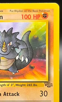 Vintage Rhydon 45/64 Jungle Regular Uncommon Pokemon WOTC - Image 4