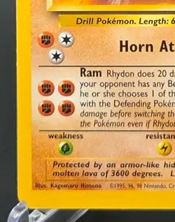 Vintage Rhydon 45/64 Jungle Regular Uncommon Pokemon WOTC - Image 5