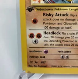 Giovanni's Machoke 42/132 Stage 1 WOTC Pokemon Vintage 1st Edition Uncommon - Image 5