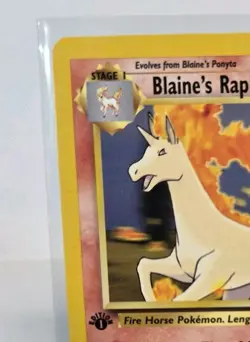 Blaine's Rapidash 33/132 Vintage Stage Pokemon 1st Edition Uncommon WOTC - Image 3